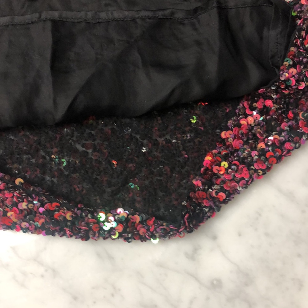 Retrofete Multicolor sequin Strapless Mini Dress Size 4 - Picture 8 of 12